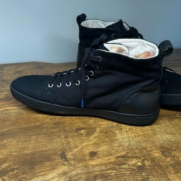 Birkenstock Hi Top Sneakers Men’s 10 Tennis Shoes Canvas Leather Skater - Picture 5 of 11